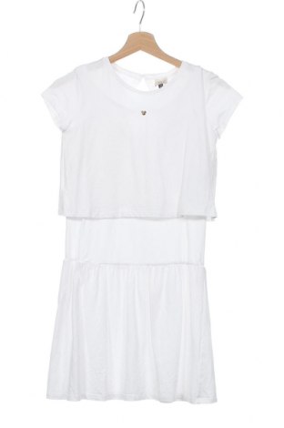 Детска рокля Armani Junior, Размер 12-13y/ 158-164 см, Цвят Бял, 95% памук, 5% еластан, Цена 98,47 лв.