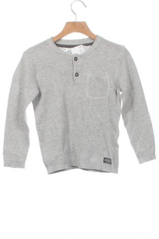 Детски пуловер H&M, Размер 4-5y/ 110-116 см, Цвят Сив, Памук, Цена 31,50 лв.