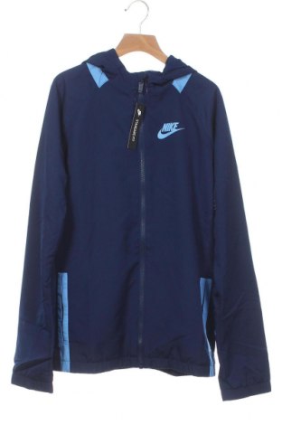 Kinder Sportjacke Nike, Größe 12-13y/ 158-164 cm, Farbe Blau, Polyester, Preis 41,89 €