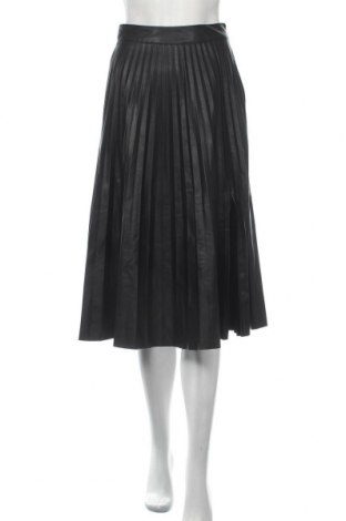 Δερμάτινη φούστα Bershka, Μέγεθος S, Χρώμα Μαύρο, Δερματίνη, Τιμή 12,22 €