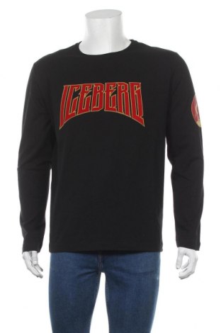 Ανδρική μπλούζα Iceberg, Μέγεθος XXL, Χρώμα Μαύρο, Βαμβάκι, Τιμή 123,32 €