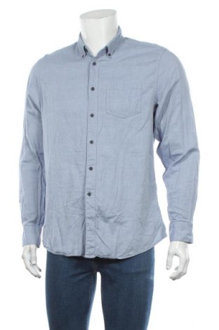 Мъжка риза Bruun & Stengade, Размер L, Цвят Син, Памук, Цена 27,75 лв.