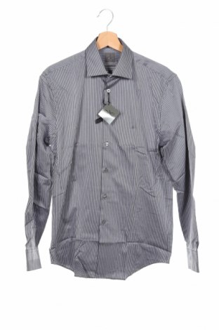 Мъжка риза Calvin Klein, Размер M, Цвят Сив, 98% памук, 2% еластан, Цена 55,93 лв.
