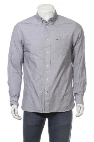 Ανδρικό πουκάμισο Tommy Hilfiger, Μέγεθος M, Χρώμα Γκρί, Βαμβάκι, Τιμή 27,93 €