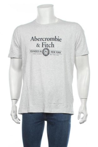 Herren T-Shirt Abercrombie & Fitch, Größe XL, Farbe Grau, Baumwolle, Preis 23,09 €