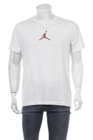 Herren T-Shirt Air Jordan Nike, Größe L, Farbe Weiß, 57% Baumwolle, 43% Polyester, Preis 29,69 €