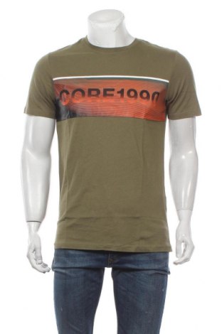 Мъжка тениска Core By Jack & Jones, Размер M, Цвят Зелен, Памук, Цена 19,60 лв.