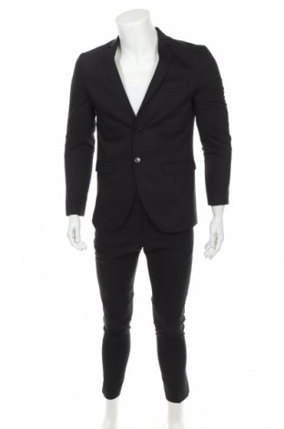 Мъжки костюм Premium By Jack & Jones, Размер M, Цвят Черен, 78% полиестер, 17% вискоза, 5% еластан, Цена 153,45 лв.
