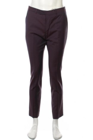 Мъжки панталон Ben Sherman, Размер M, Цвят Лилав, 95% вълна, 5% мохер, Цена 34,35 лв.