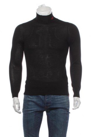 Мъжки пуловер 032c, Размер S, Цвят Черен, 75% вълна, 25% коприна, Цена 291,75 лв.