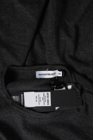 Мъжки пуловер Antony Morato, Размер XL, Цвят Сив, 80% вискоза, 18% полиамид, 2% еластан, Цена 126,75 лв.