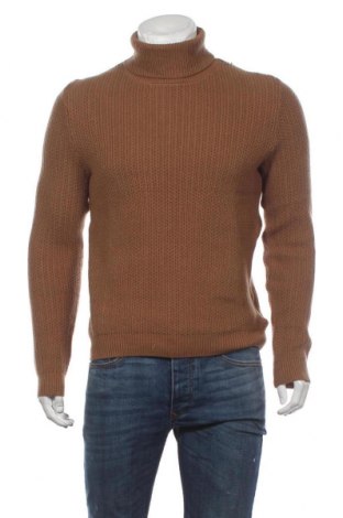 Мъжки пуловер Devred 1902, Размер M, Цвят Кафяв, 95% памук, 5% кашмир, Цена 74,25 лв.