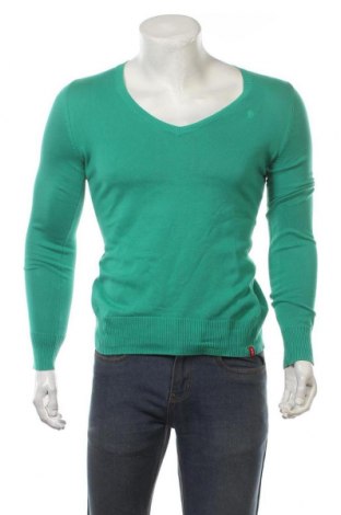 Męski sweter Edc By Esprit, Rozmiar M, Kolor Zielony, Bawełna, Cena 102,35 zł