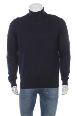 Мъжки пуловер Indicode, Размер L, Цвят Син, 80% памук, 20% полиестер, Цена 47,40 лв.