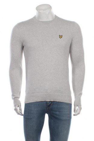 Мъжки пуловер Lyle & Scott, Размер M, Цвят Сив, 85% памук, 15% вълна, Цена 119,25 лв.