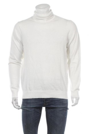 Ανδρικό πουλόβερ Pier One, Μέγεθος L, Χρώμα Λευκό, 80% βαμβάκι, 20% πολυαμίδη, Τιμή 8,18 €