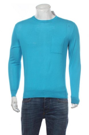 Ανδρικό πουλόβερ Roberto Collina, Μέγεθος M, Χρώμα Μπλέ, Βαμβάκι, Τιμή 50,13 €