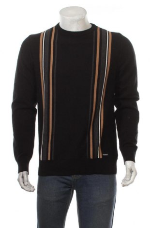 Ανδρικό πουλόβερ Threadbare, Μέγεθος L, Χρώμα Μαύρο, Βαμβάκι, Τιμή 20,88 €