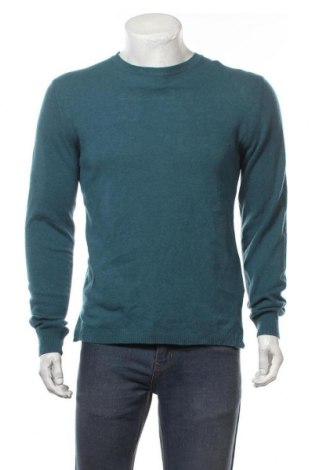 Męski sweter Wool & Co, Rozmiar L, Kolor Niebieski, 80% wełna, 20% poliamid, Cena 381,70 zł