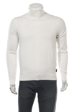 Мъжки пуловер Zign, Размер S, Цвят Бял, 80% памук, 20% полиамид, Цена 55,50 лв.