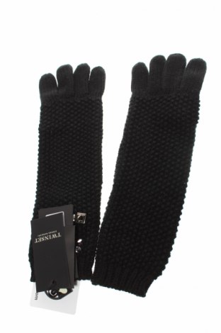 Γάντια TWINSET, Χρώμα Μαύρο, Ακρυλικό, Τιμή 38,27 €