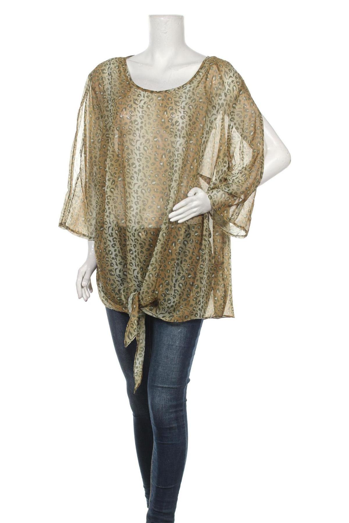 Дамска блуза Sheego, Размер 5XL, Цвят Многоцветен, Цена 24,15 лв.