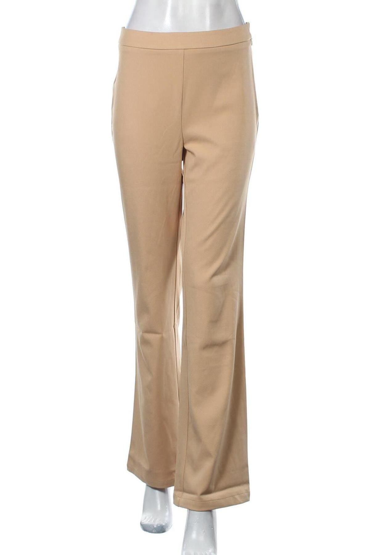 Γυναικείο παντελόνι Na-Kd, Μέγεθος S, Χρώμα  Μπέζ, 95% πολυεστέρας, 5% ελαστάνη, Τιμή 22,48 €