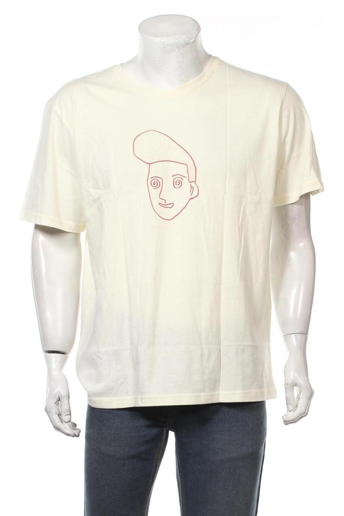 Мъжка тениска, Размер XL, Цвят Екрю, Памук, Цена 16,50 лв.