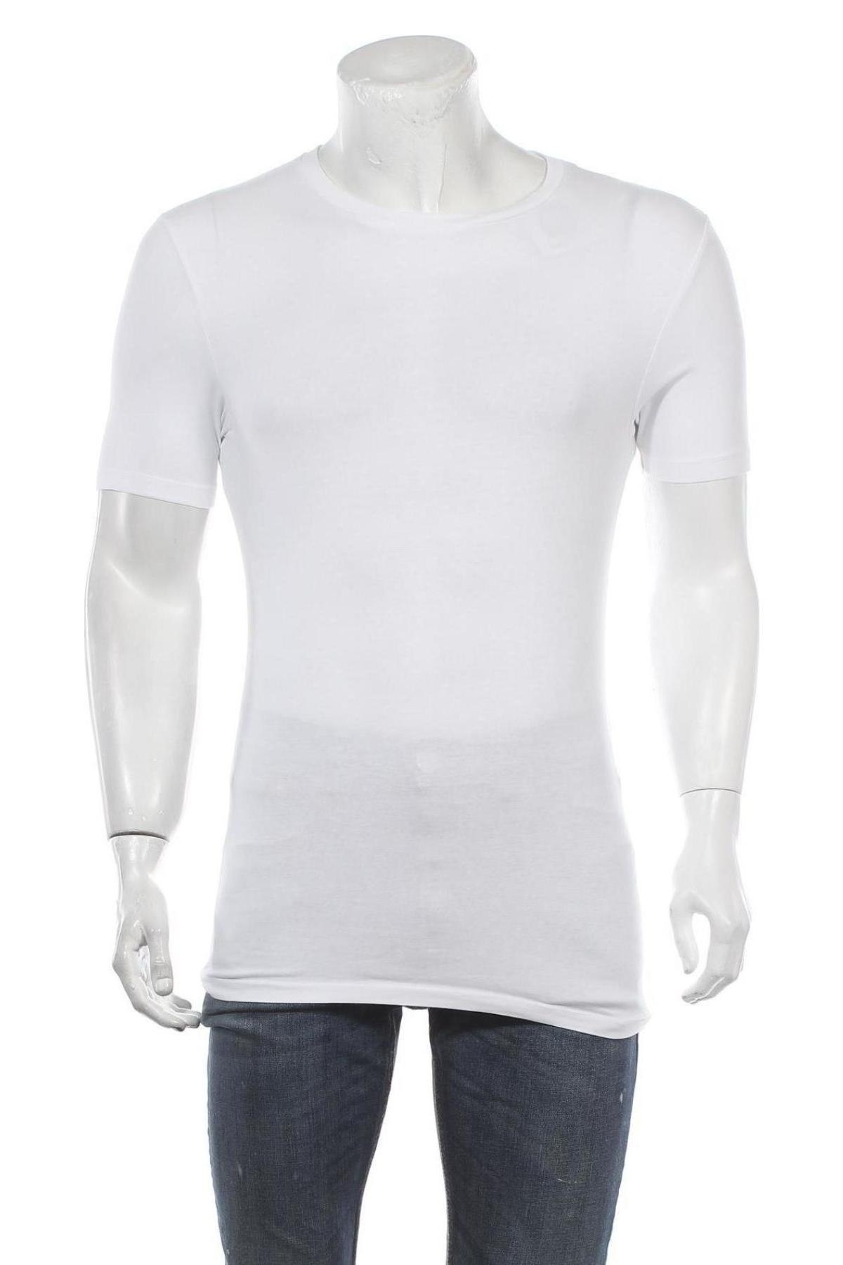 Pánské tričko  ASOS, Velikost M, Barva Bílá, 96% bavlna, 4% elastan, Cena  200,00 Kč
