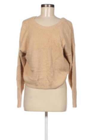 Дамски пуловер Hollister, Размер M, Цвят Бежов, Цена 6,56 лв.