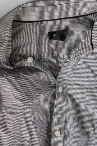 Мъжка риза H&M, Размер M, Цвят Сив, Цена 3,04 лв.