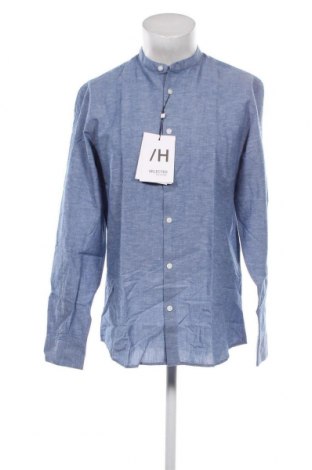 Ανδρικό πουκάμισο Selected Homme, Μέγεθος M, Χρώμα Μπλέ, Τιμή 9,72 €