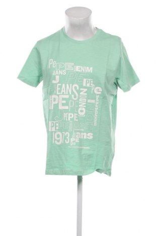 Мъжка тениска Pepe Jeans, Размер S, Цвят Зелен, Цена 16,52 лв.