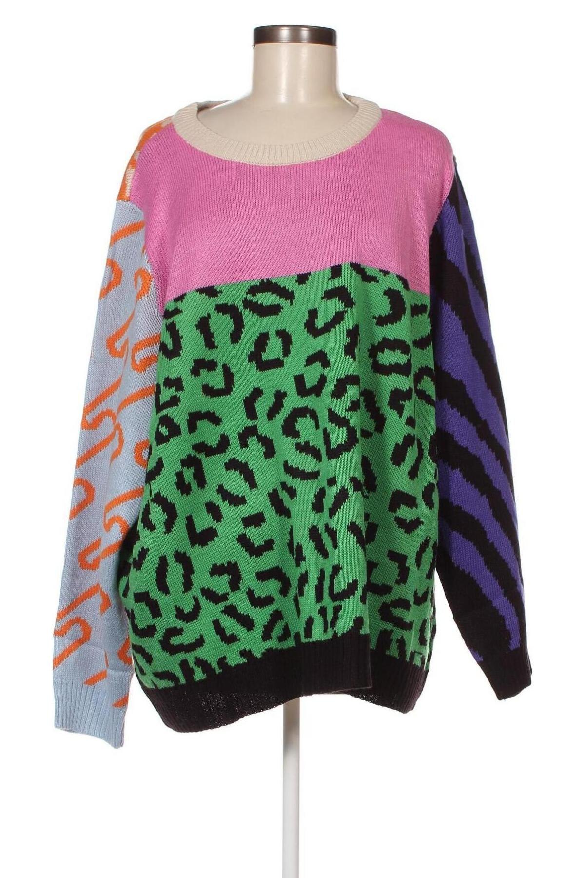 Γυναικείο πουλόβερ ONLY Carmakoma, Μέγεθος 3XL, Χρώμα Πολύχρωμο, Τιμή 27,84 €