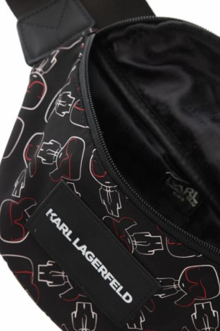 Чанта за кръст Karl Lagerfeld, Цвят Черен, Цена 125,83 лв.