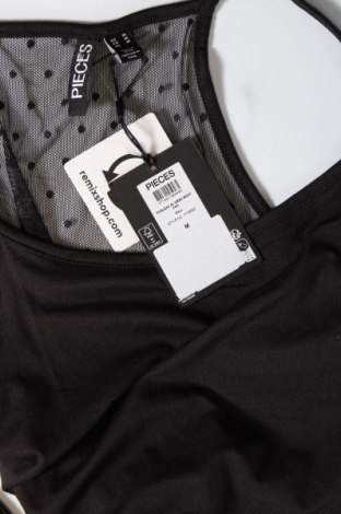 Дамска блуза - боди Pieces, Размер M, Цвят Черен, Цена 27,00 лв.