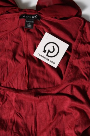 Γυναικεία μπλούζα Amisu, Μέγεθος XS, Χρώμα Κόκκινο, Τιμή 1,76 €