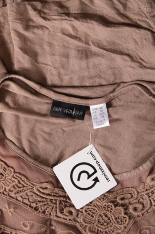 Дамска блуза Amy Vermont, Размер XXL, Цвят Кафяв, Цена 23,28 лв.