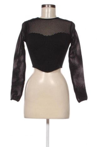 Дамска блуза Bershka, Размер XS, Цвят Черен, Цена 12,09 лв.