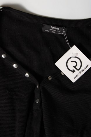 Γυναικεία μπλούζα Bershka, Μέγεθος L, Χρώμα Μαύρο, Τιμή 1,76 €