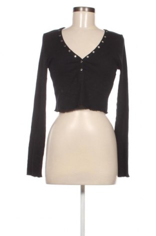 Γυναικεία μπλούζα Bershka, Μέγεθος L, Χρώμα Μαύρο, Τιμή 1,76 €
