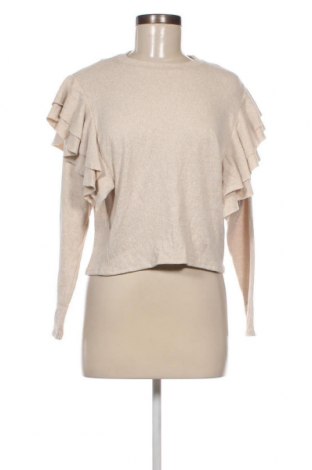Γυναικεία μπλούζα Bershka, Μέγεθος XS, Χρώμα  Μπέζ, Τιμή 1,76 €