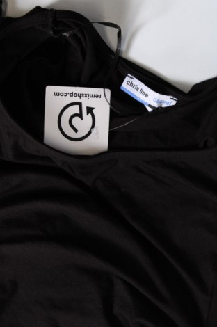 Γυναικεία μπλούζα Chris Line, Μέγεθος XL, Χρώμα Μαύρο, Τιμή 4,00 €