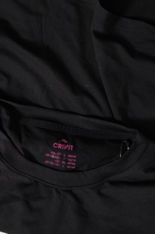 Γυναικεία μπλούζα Crivit, Μέγεθος L, Χρώμα Μαύρο, Τιμή 14,23 €
