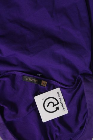 Γυναικεία μπλούζα Curvy Me, Μέγεθος XXL, Χρώμα Βιολετί, Τιμή 5,94 €
