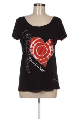 Γυναικεία μπλούζα Desigual, Μέγεθος L, Χρώμα Μαύρο, Τιμή 21,03 €
