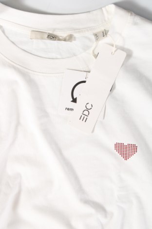 Γυναικεία μπλούζα Edc By Esprit, Μέγεθος S, Χρώμα Λευκό, Τιμή 14,84 €