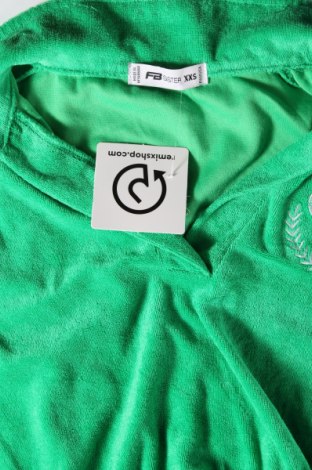 Γυναικεία μπλούζα Fb Sister, Μέγεθος XXS, Χρώμα Πράσινο, Τιμή 1,76 €