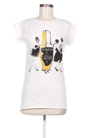 Damen Shirt Fun & Fun, Größe M, Farbe Weiß, Preis 14,20 €