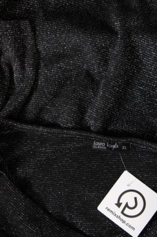 Γυναικεία μπλούζα Laura Torelli, Μέγεθος XL, Χρώμα Μαύρο, Τιμή 2,70 €